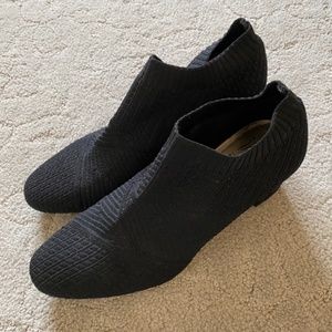 black sock low heels